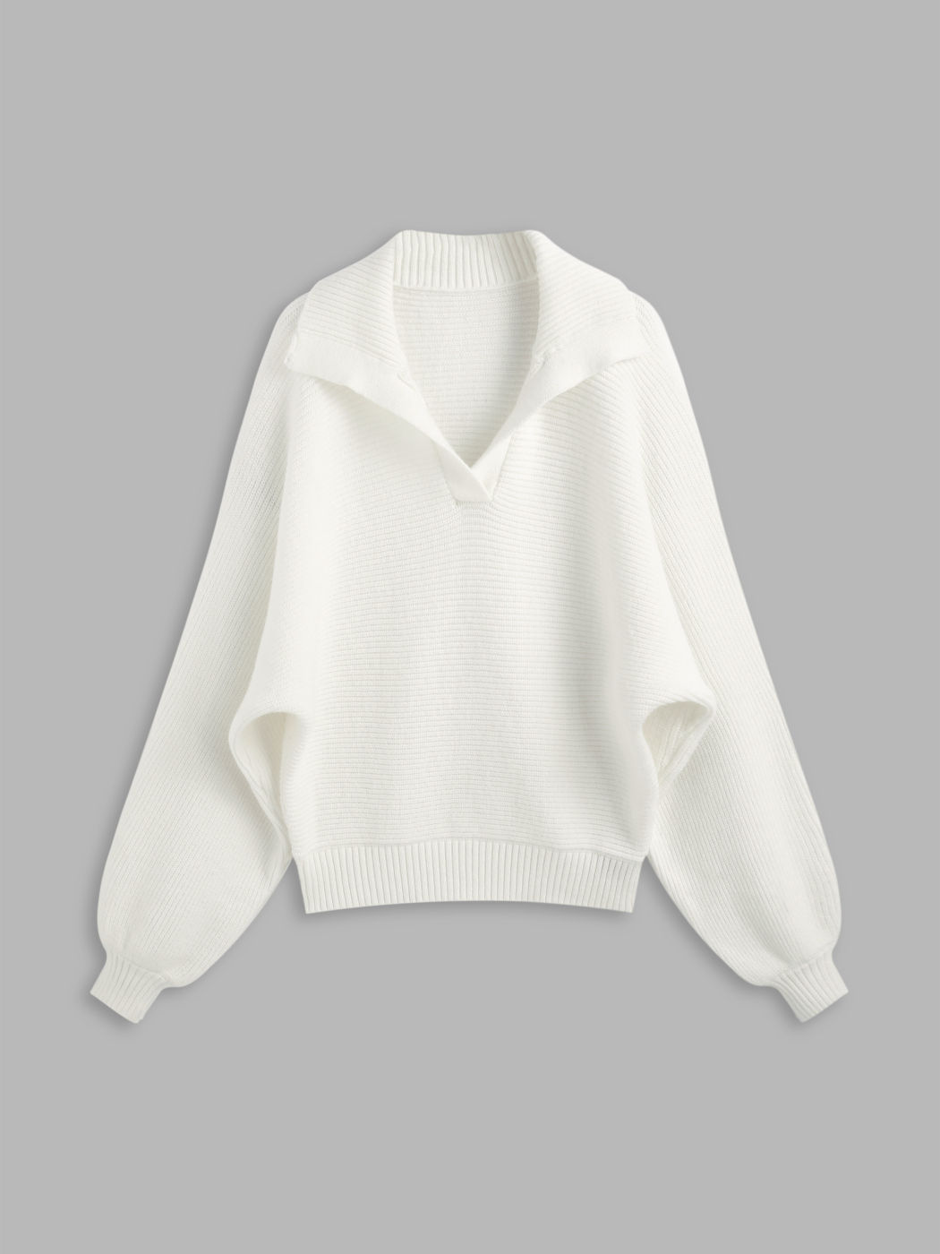 Polo Solid Long Sleeve Sweater
