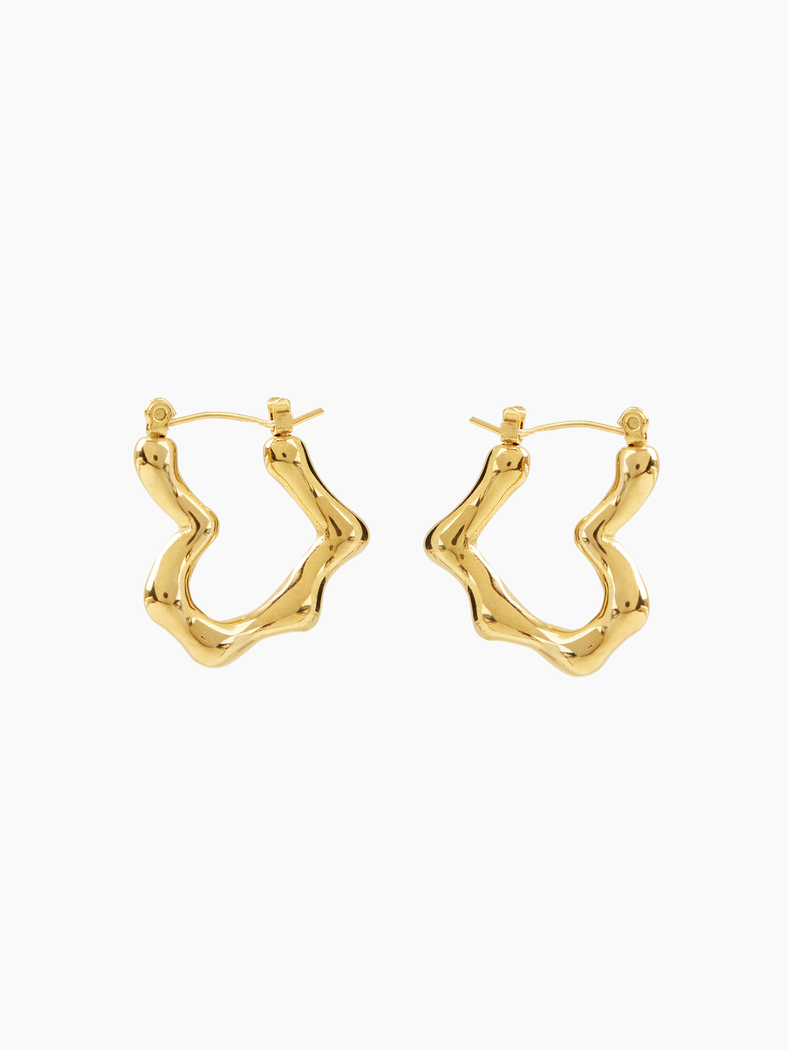 Bold Gold Hoop Earrings - All Jewelry | Red Dress