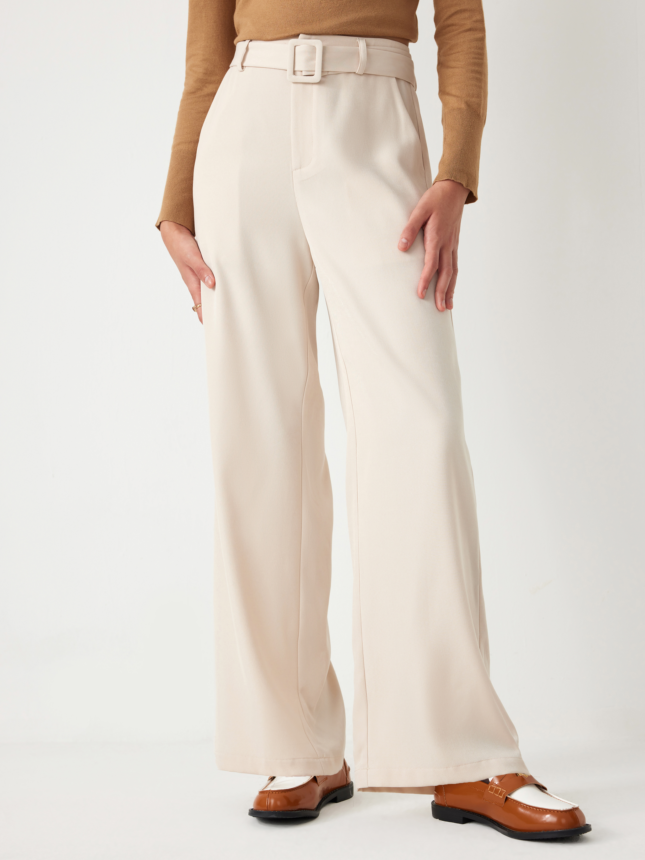 Flare To Dream High Waisted Wide Leg Trousers | Oh Polly