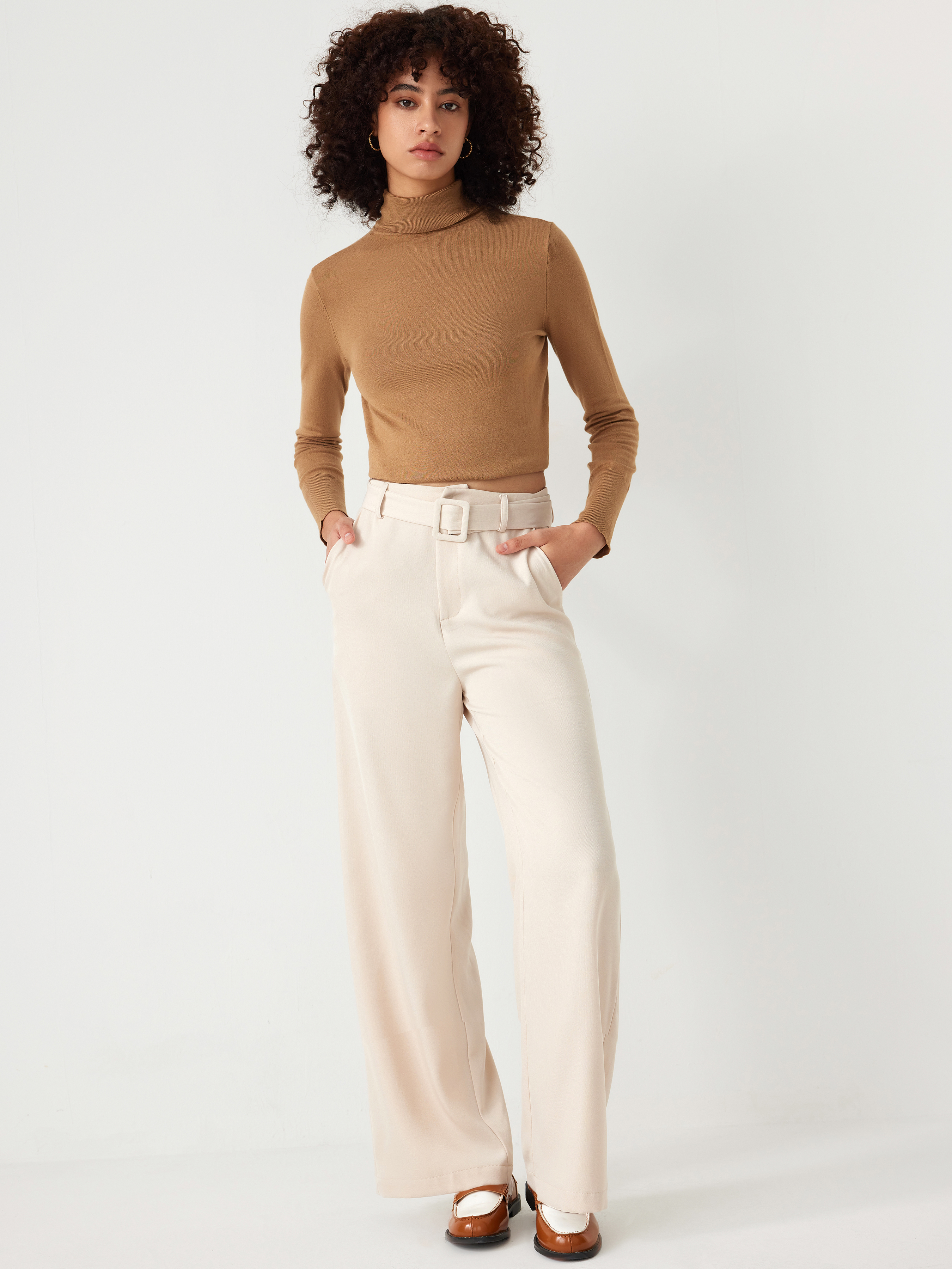 ASOS LUXE scallop hem tailored waistcoat and wide leg trousers in cream |  ASOS