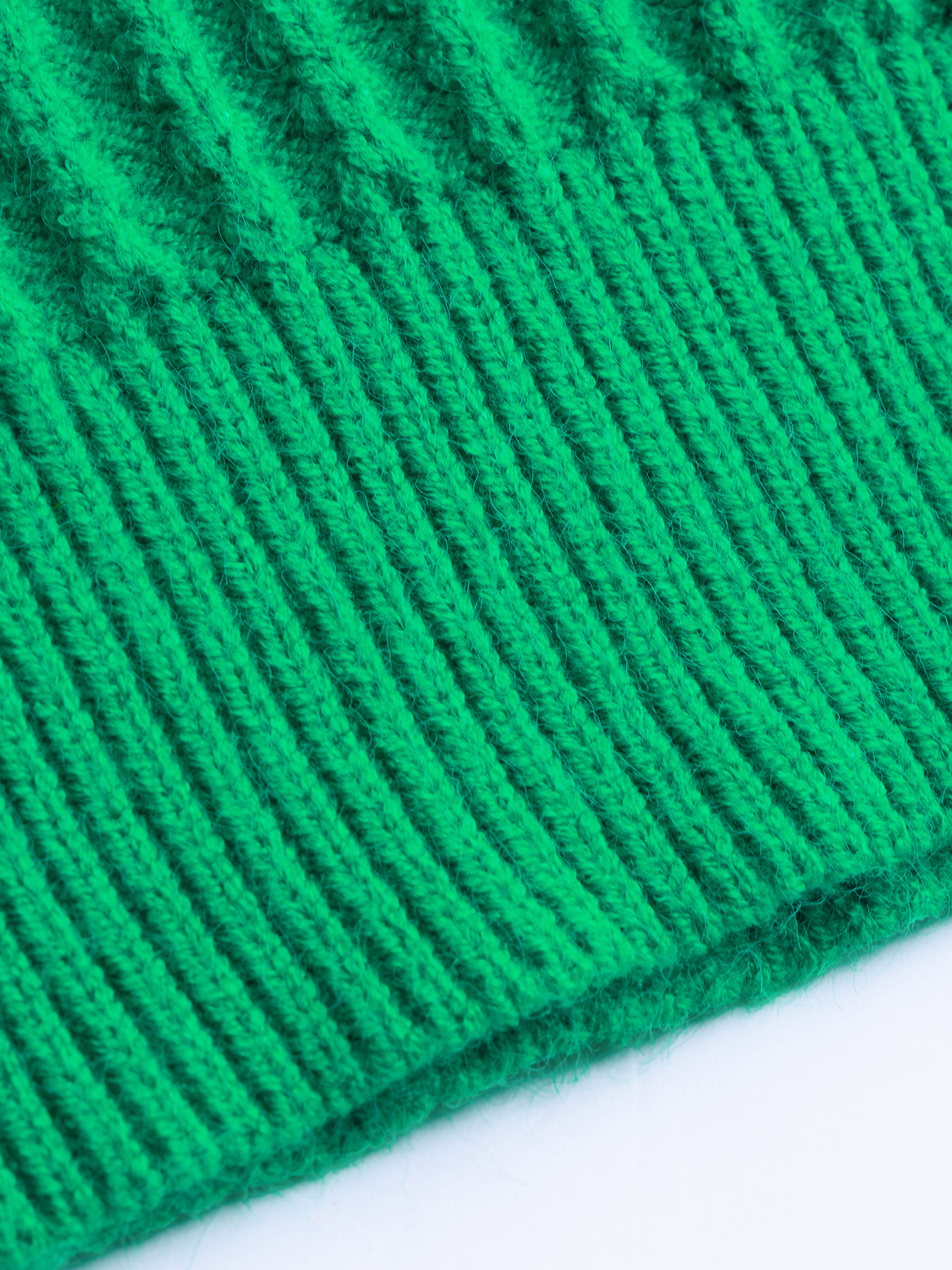 High Neck Green Solid Sweater - Jester