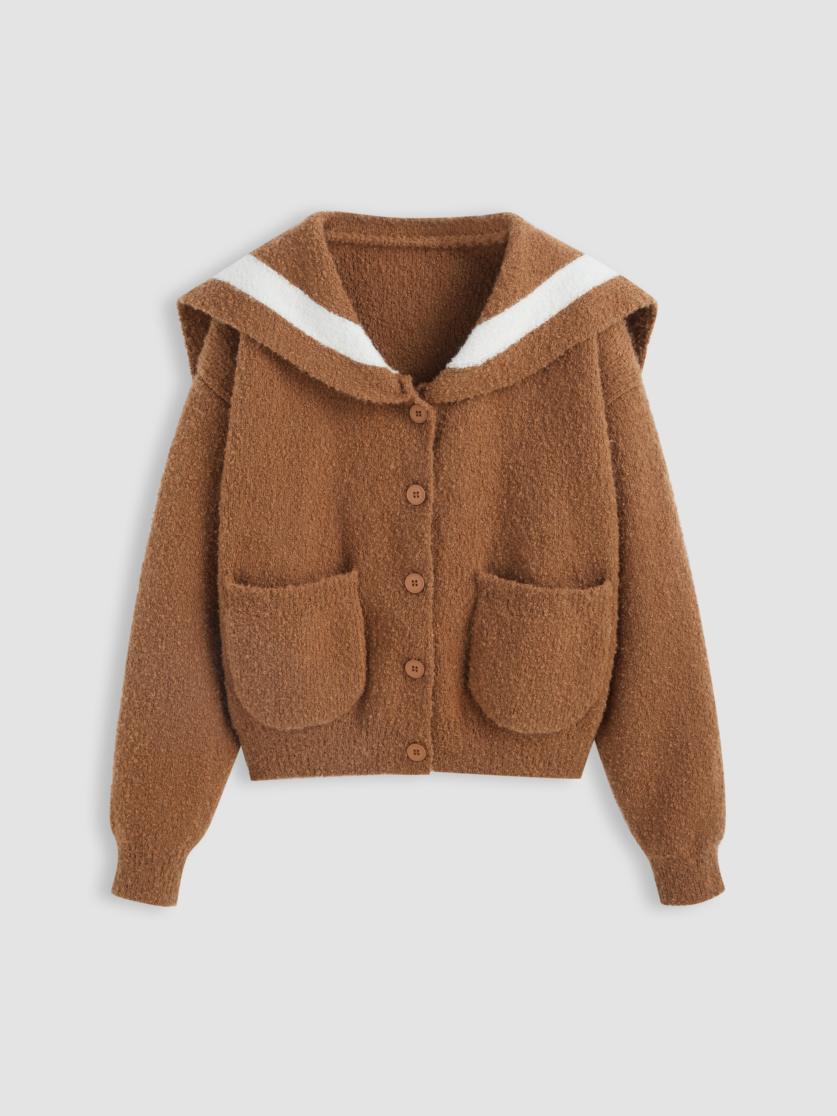 ニット・セーター IONSEOUL Soft Collar Cardigan (10color) JE415 Amazon.com: Generic Woman Sweater Long Sleeve Cardigan Polo