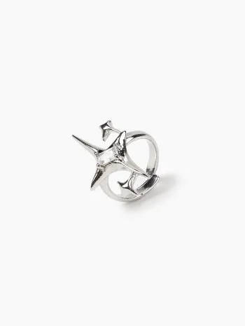 Anello con strass a forma di stella