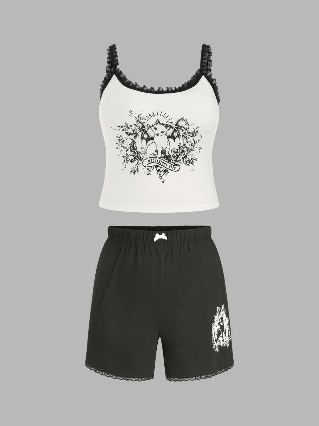 Curved Jogging Shorts - Black