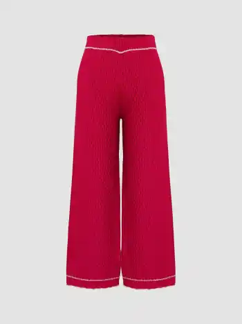  Mittelhohe Weite Strickhosen