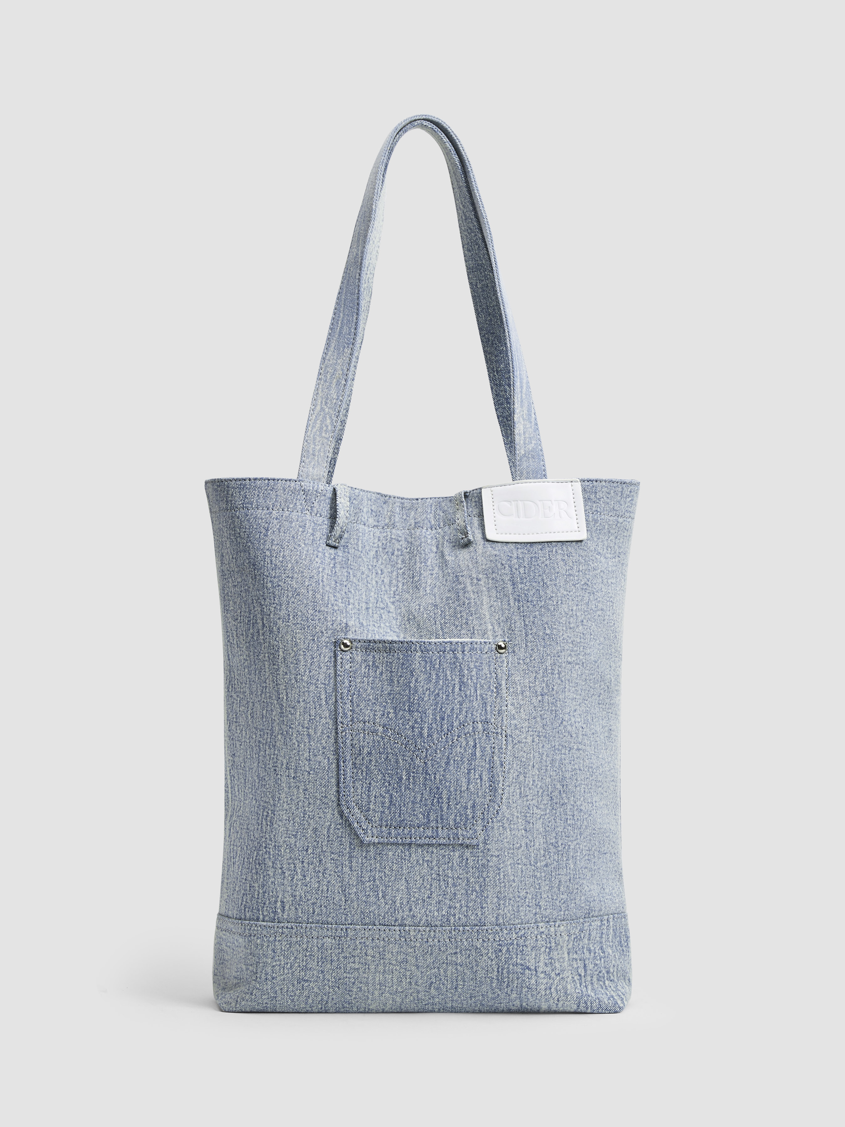 Denim Large Tote Bag