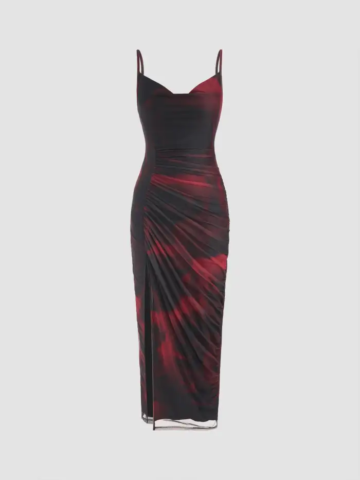 knee length dresses for ladies Apple Cider Sippin Jacquard Midi Dress in Rust Curves