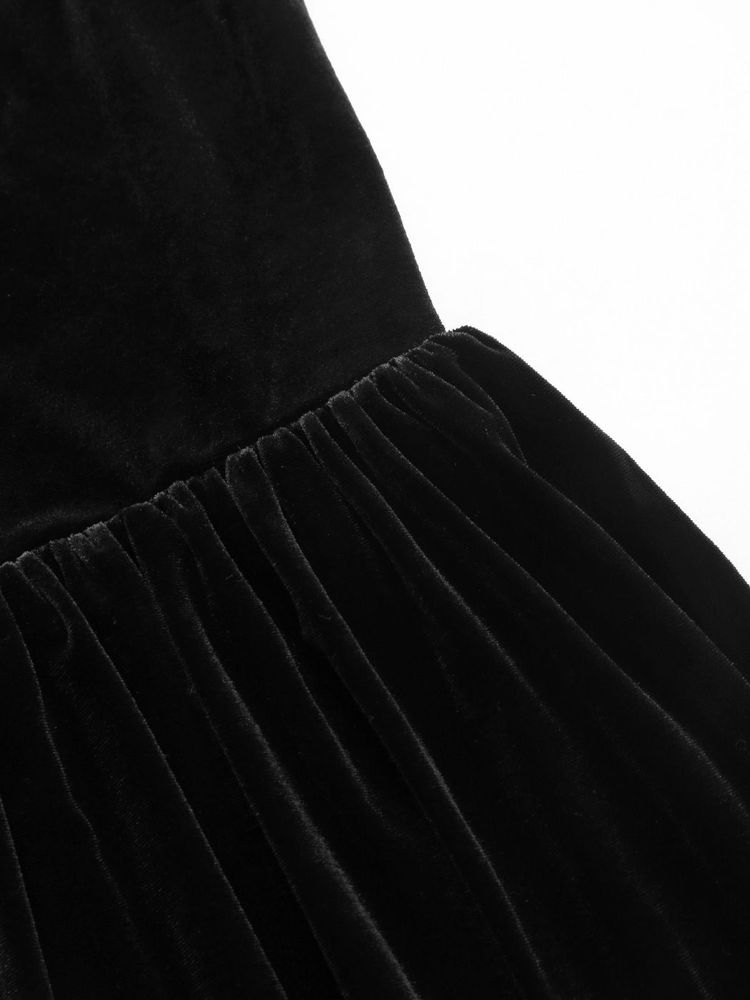 Velvet Round Neckline Paisley Midi Dress