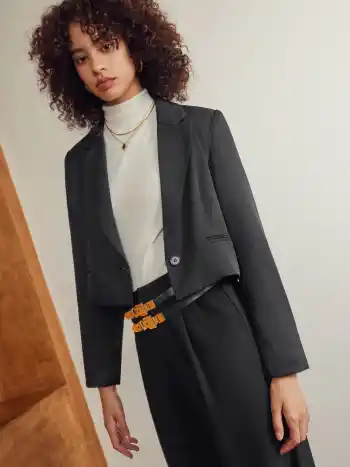 Blazer sartoriale cropped