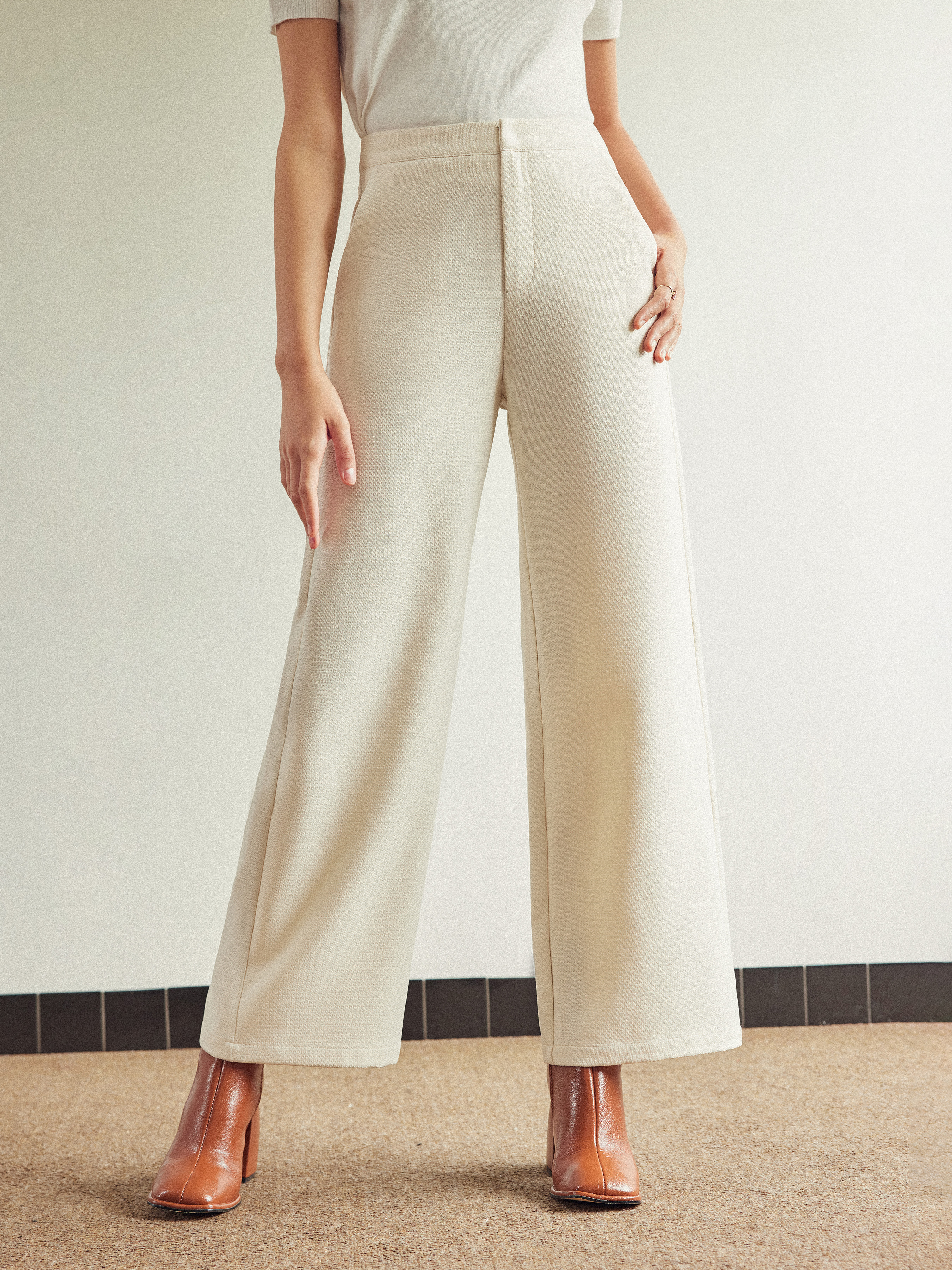 Lyna Wide Leg Trouser Pants • Shop American Threads Women's Trendy Online  Boutique – americanthreads