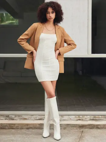 Notched Collar Pocket Blazer