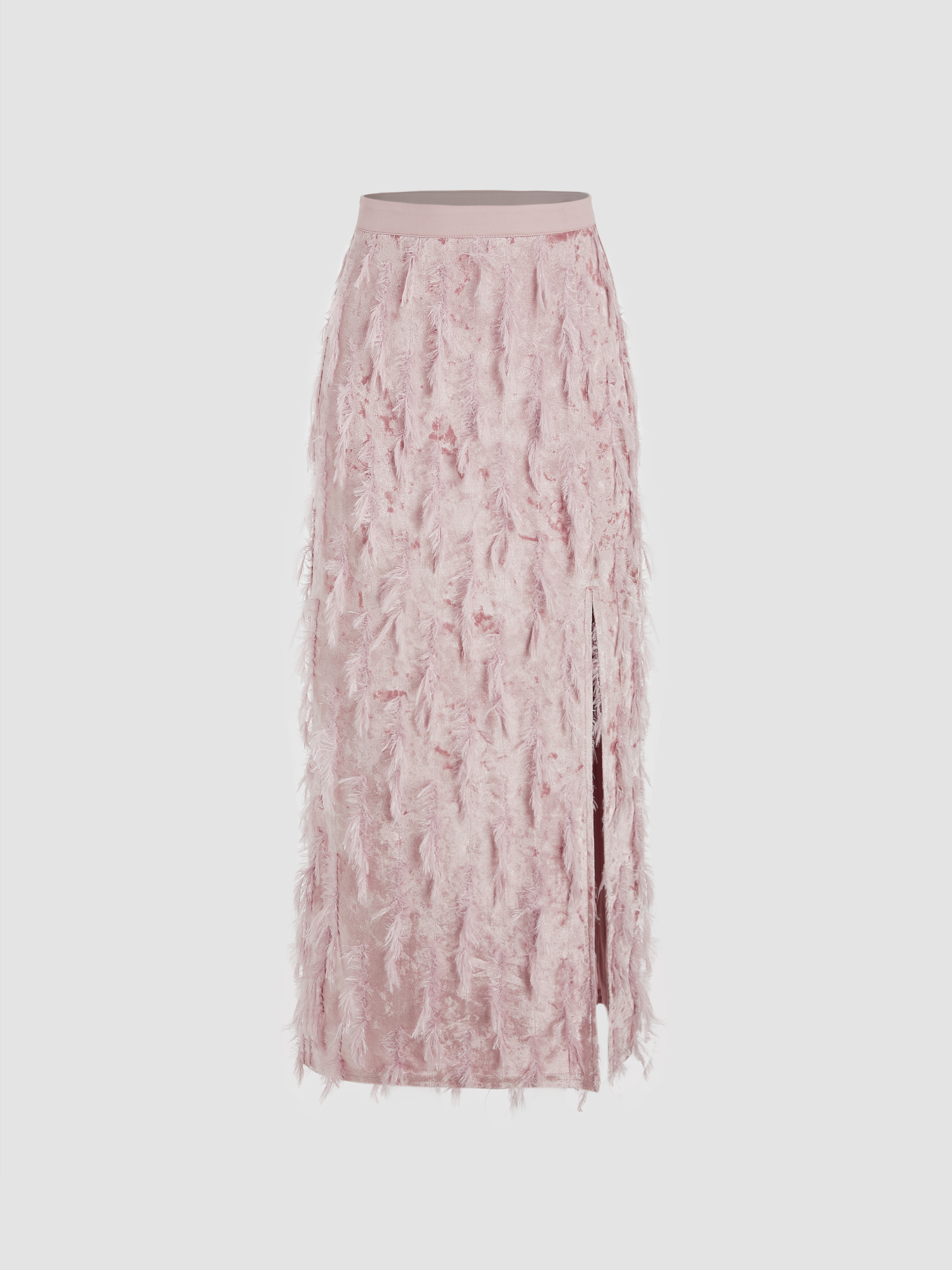 Feather deals maxi skirt