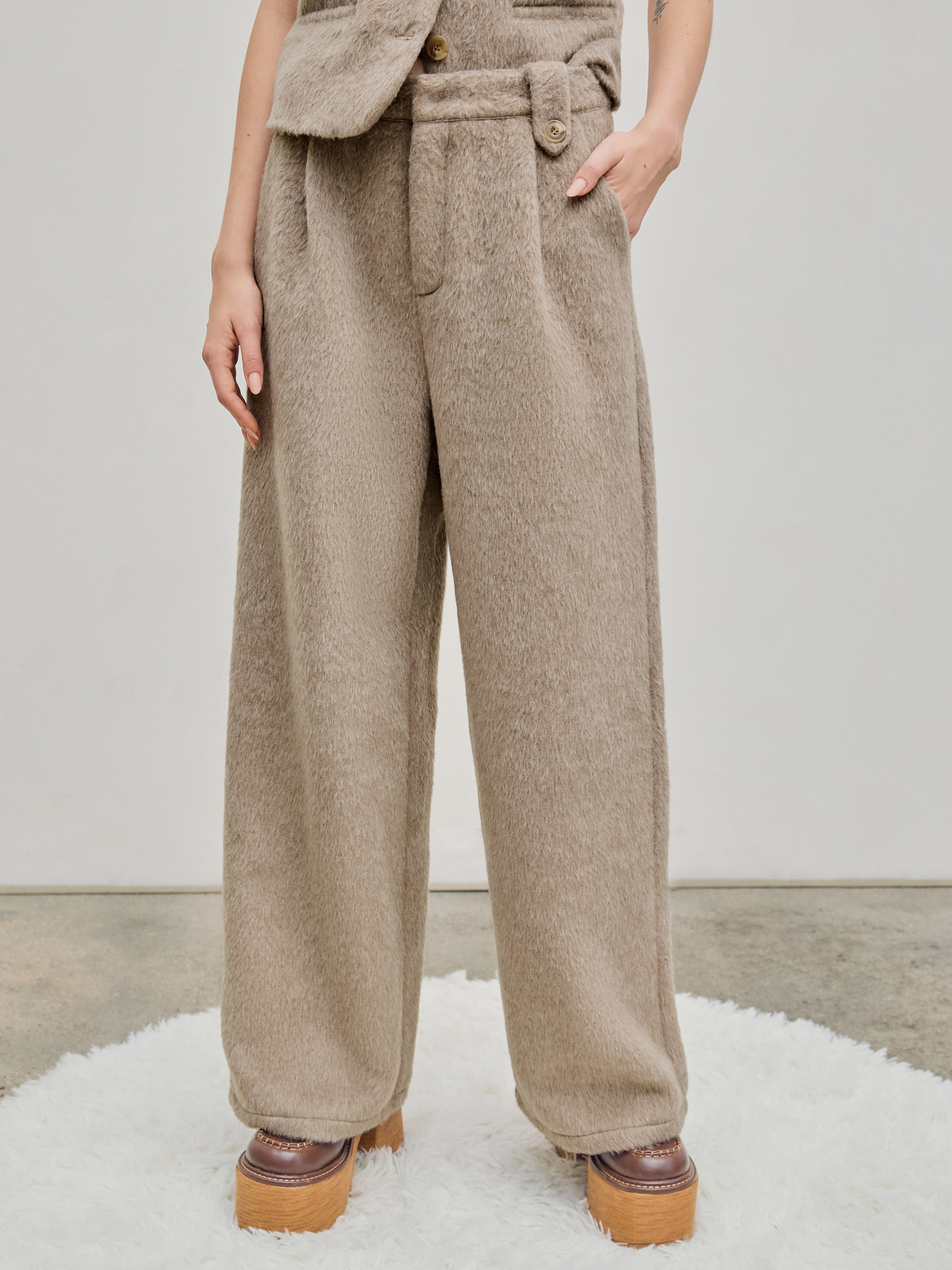 Textured Wool Trousers | Fashion Essential