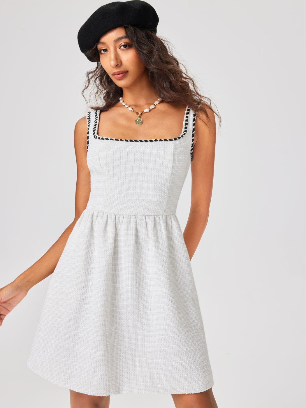 Uptown Chic Tweed Mini Dress main image 1