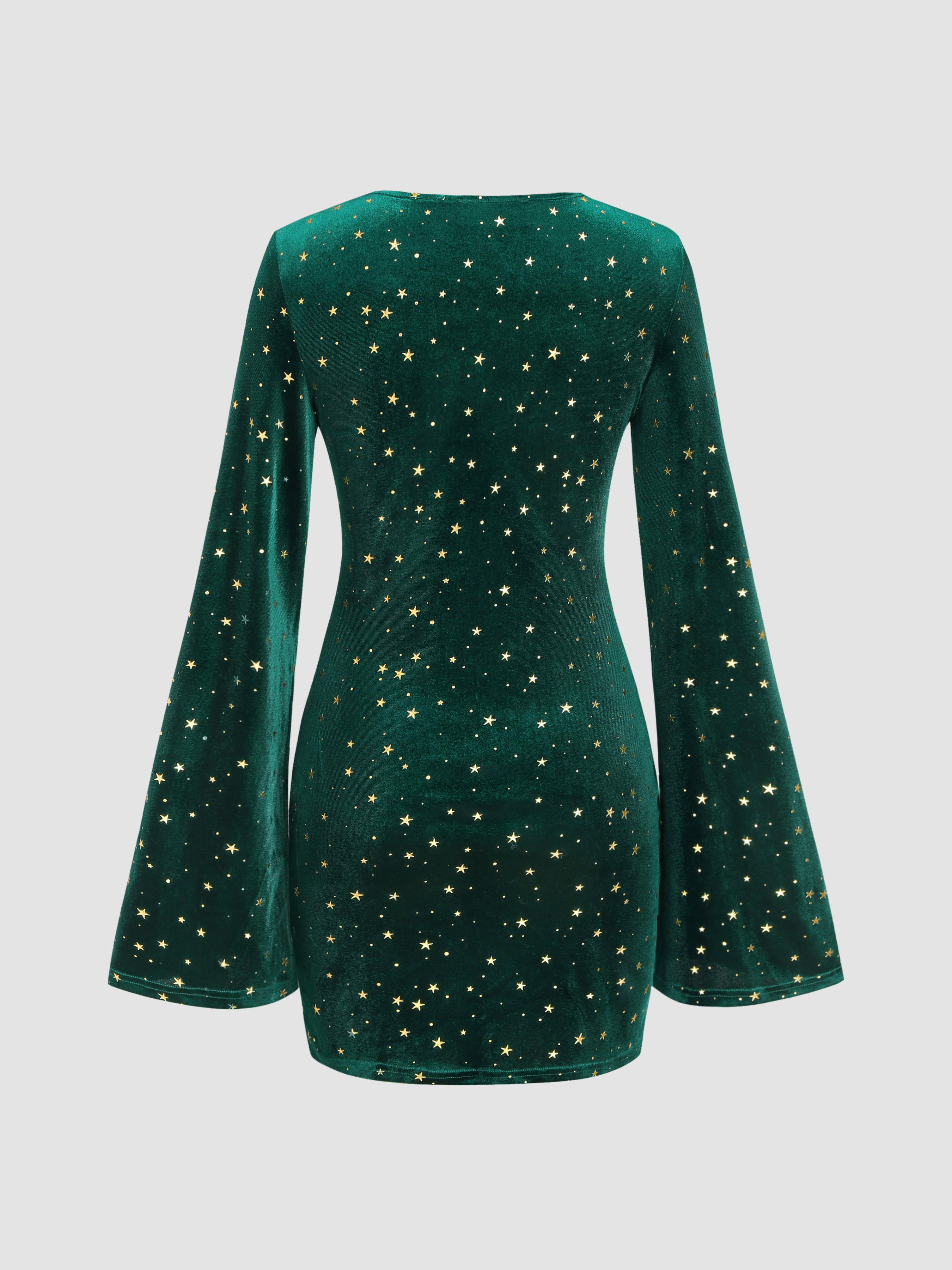 限定値下げ】ANDRESD bell sleeve slit dress 限定値下げ】ANDRESD