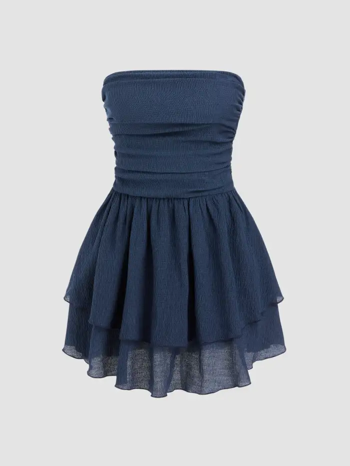 Floral Sequin Scoop Neckline Split Mini Dress
