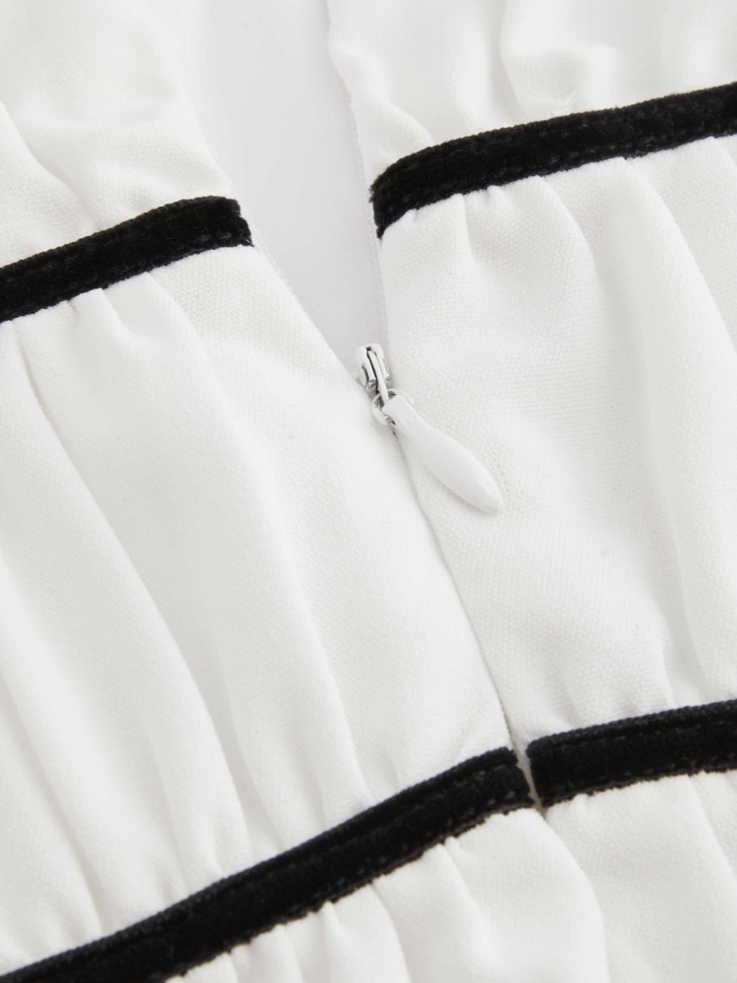 Geknotetes Plissiertes Reißverschluss Midikleid