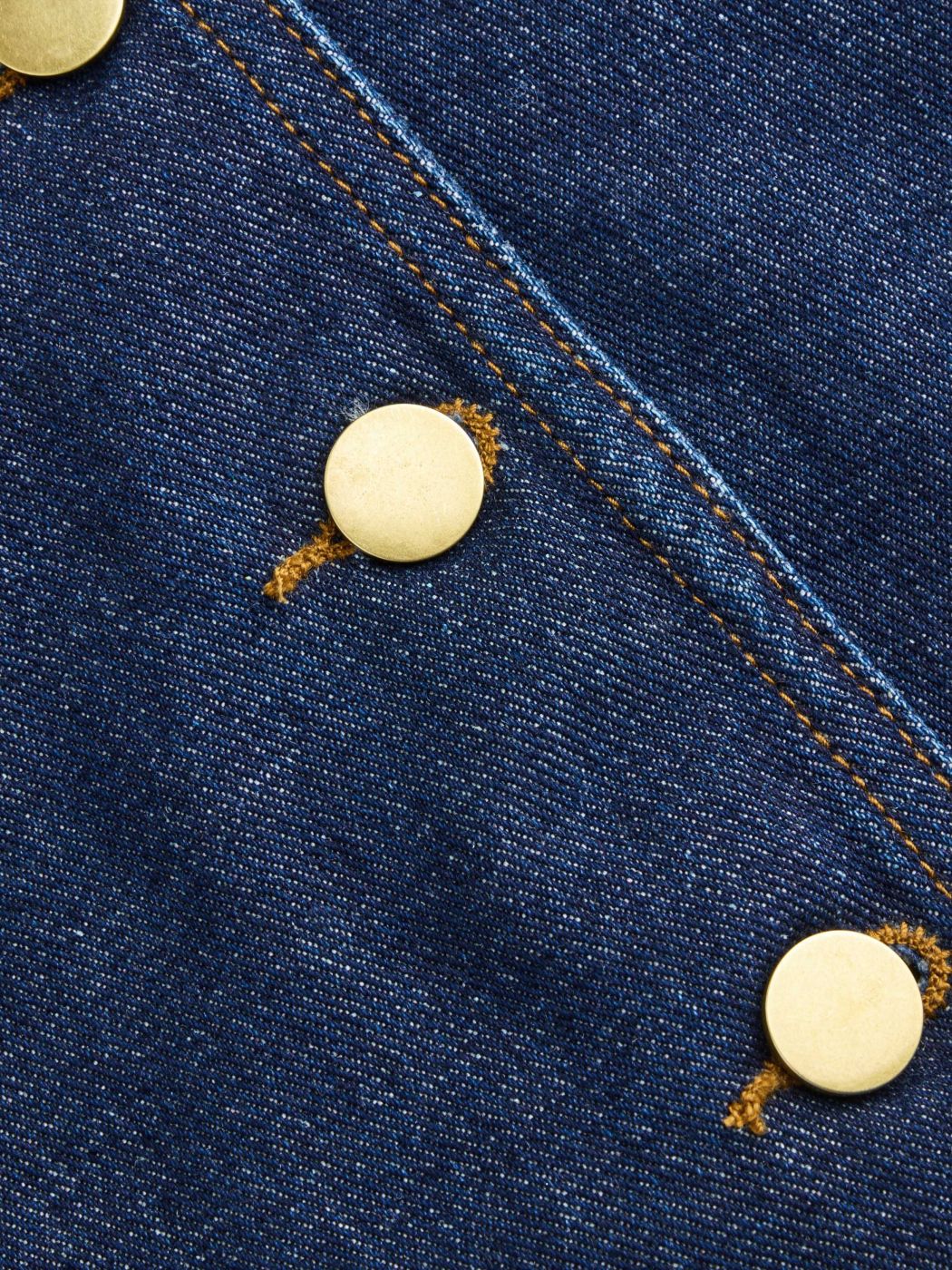 Denim Denim V-neck Button Vest Curve & Plus For School Daily Casual
