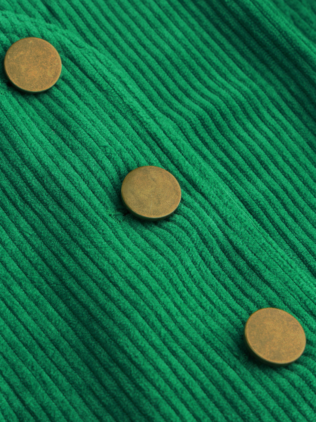  Corduroy V-Ausschnitt Knopf Gürtel Weste Kurve & Plus