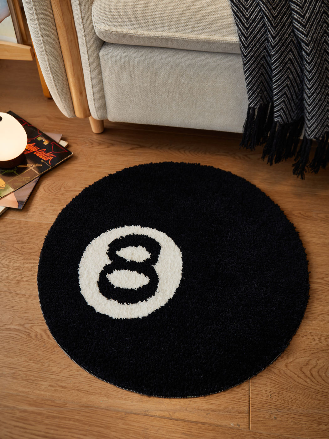 8 Billiard Pattern Washable Rug