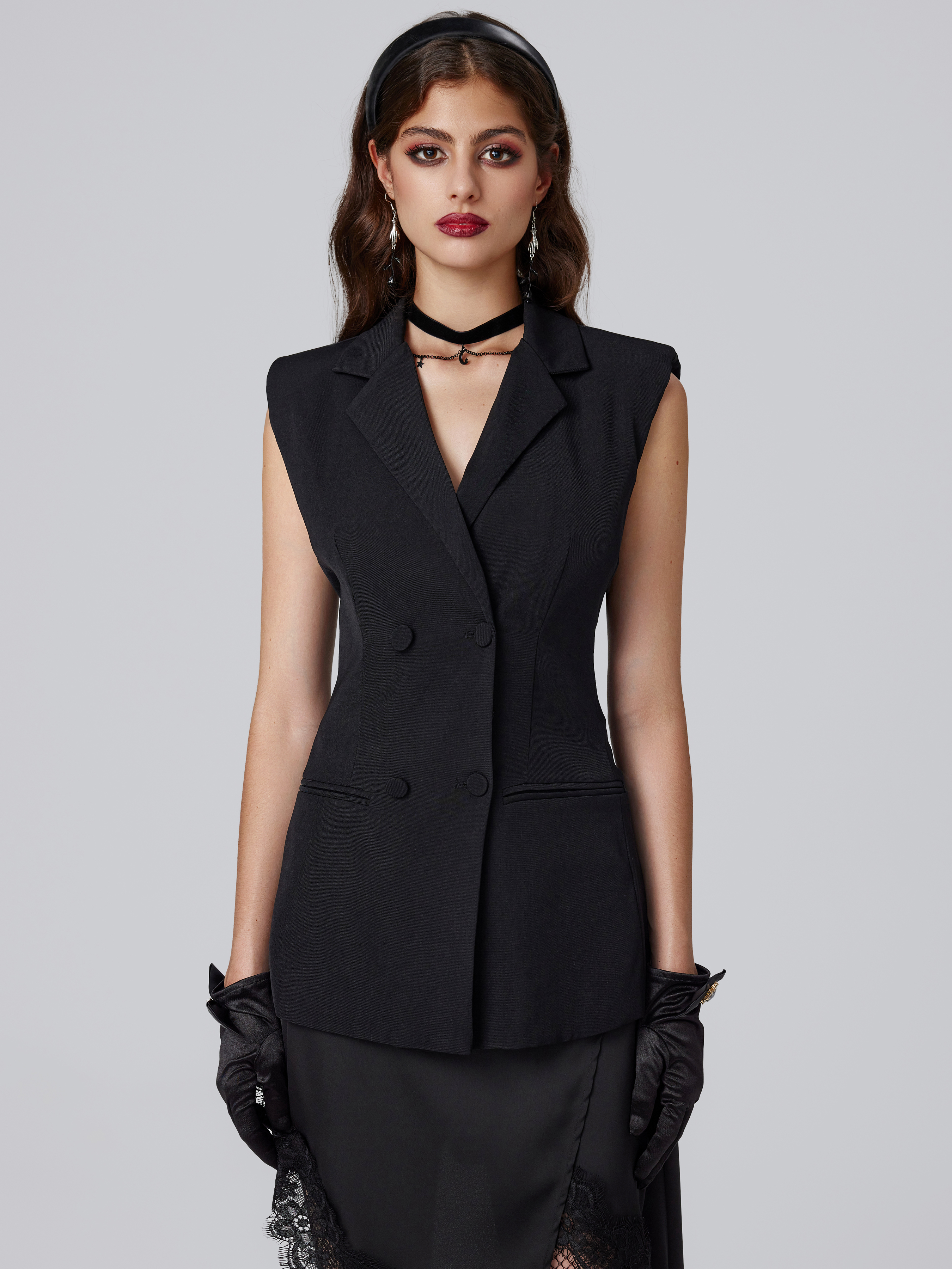 Blazer noir avec online ceinture