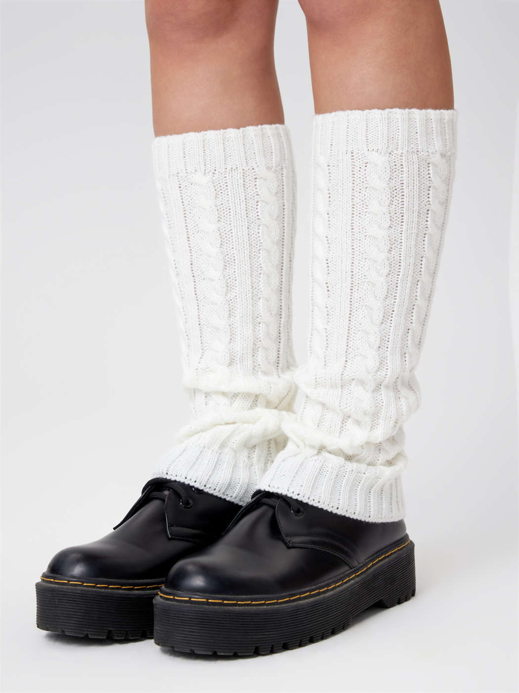 Cable Knit Leg Warmers - Cider