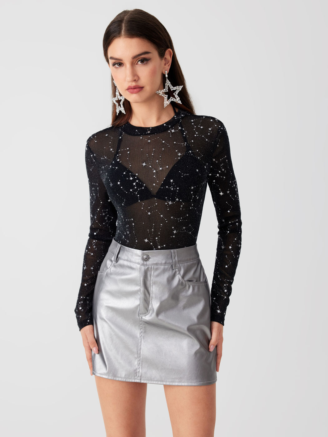 Round Neckline Star Bodysuit
