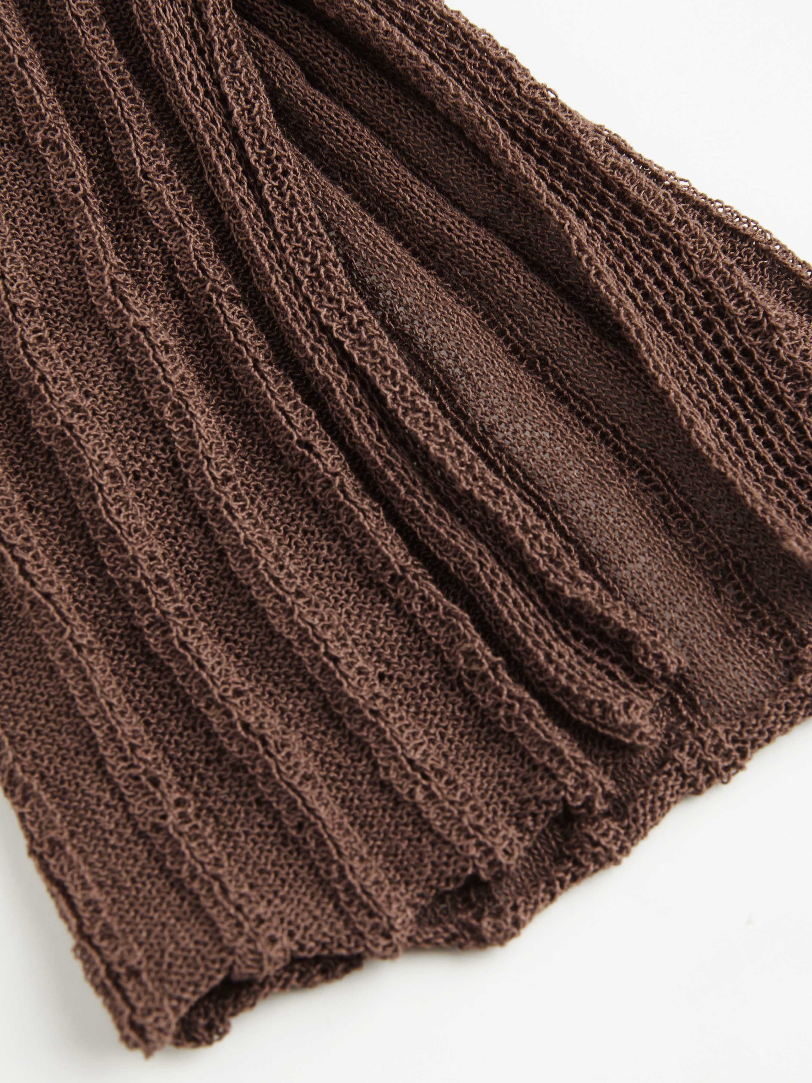 Fall Cardigan Knit Fabric Solid Textured Knotted Cardigan