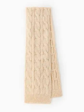 Cable Knit Zipper Hooded Cardigan
