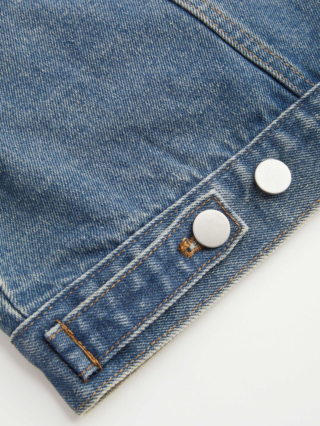  Teddykragen Patchy Denim Jacke