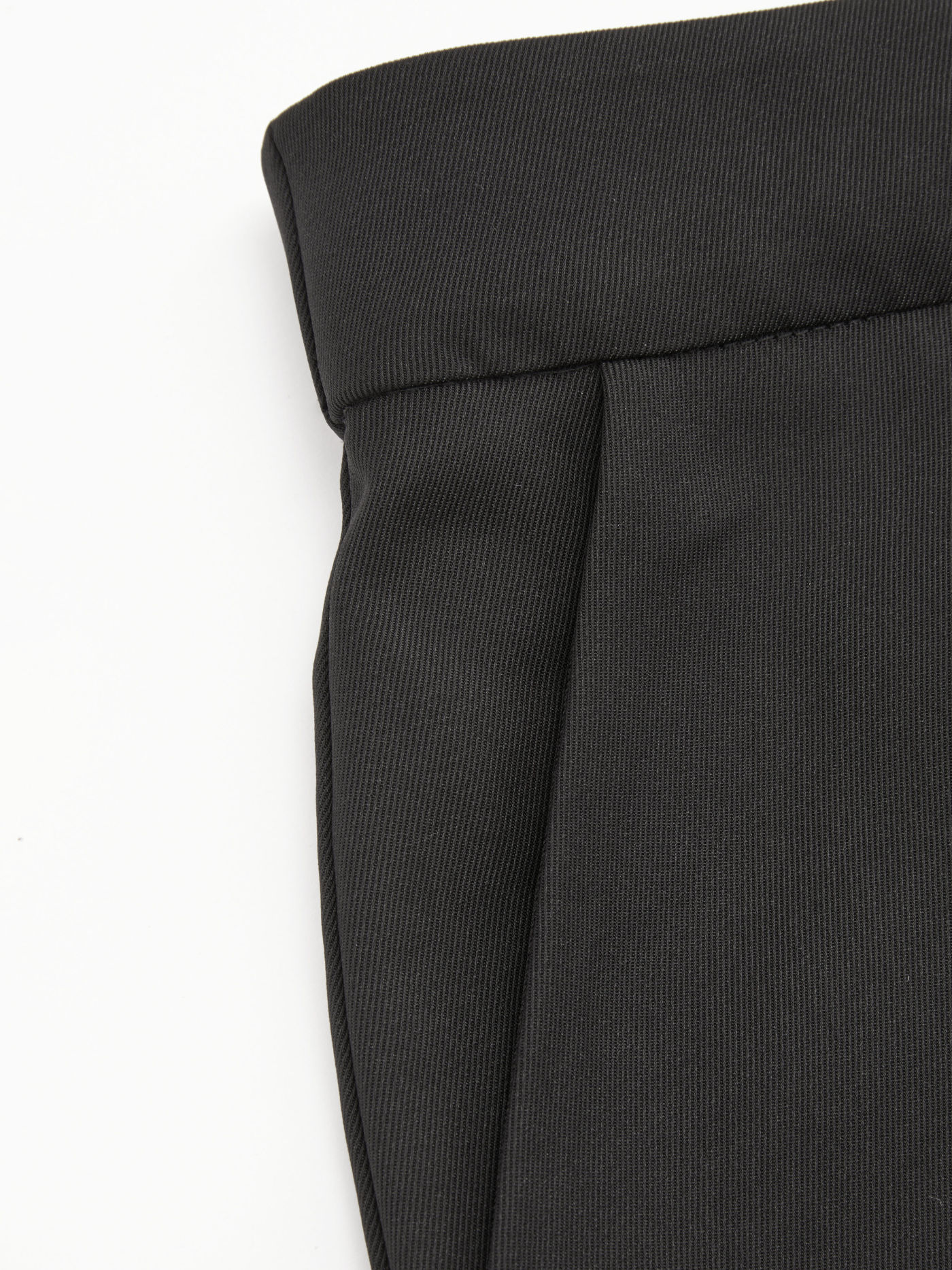 Mid Waist Pleated Straight Leg Trousers Curve & Plus