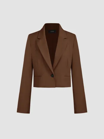 Cropped Tailored Blazer