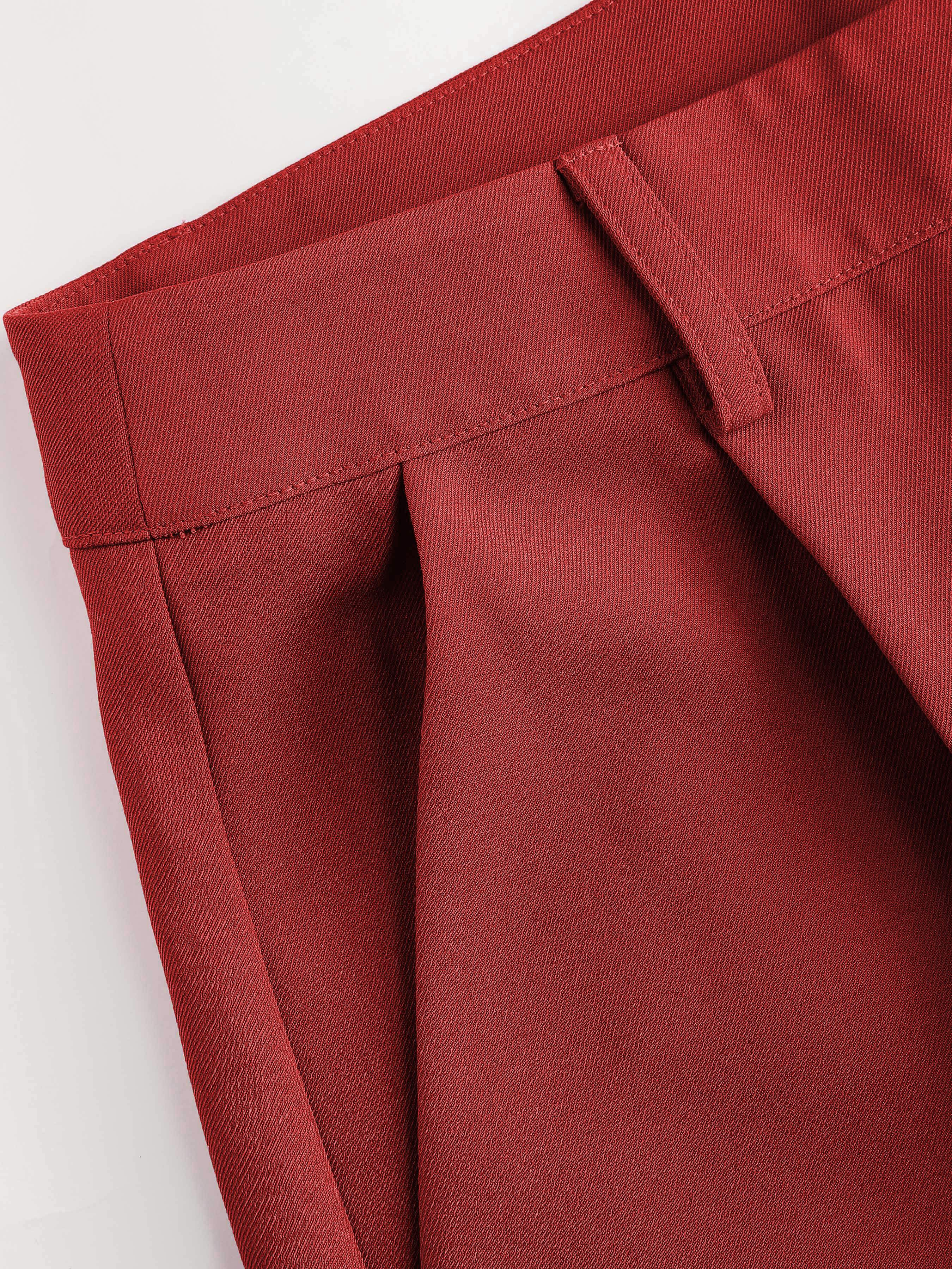 Petite High Waist Pleated Wide Leg Pants