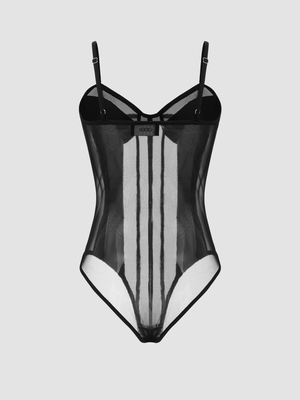 Mesh Sweetheart Solid Corset Bodysuit For Daily Casual