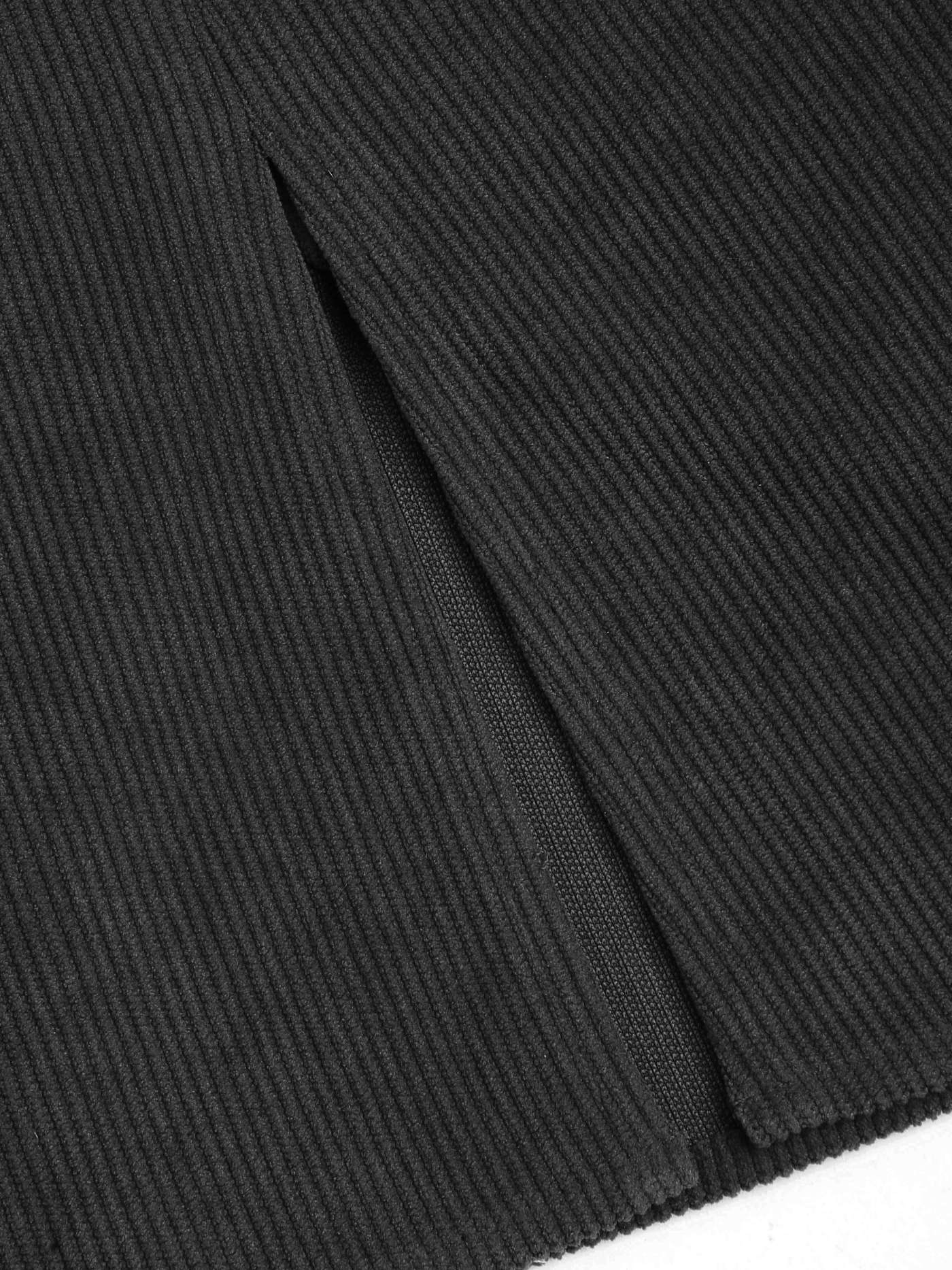 Corduroy Corduroy High Waist Split Skort Curve & Plus For Daily Casual