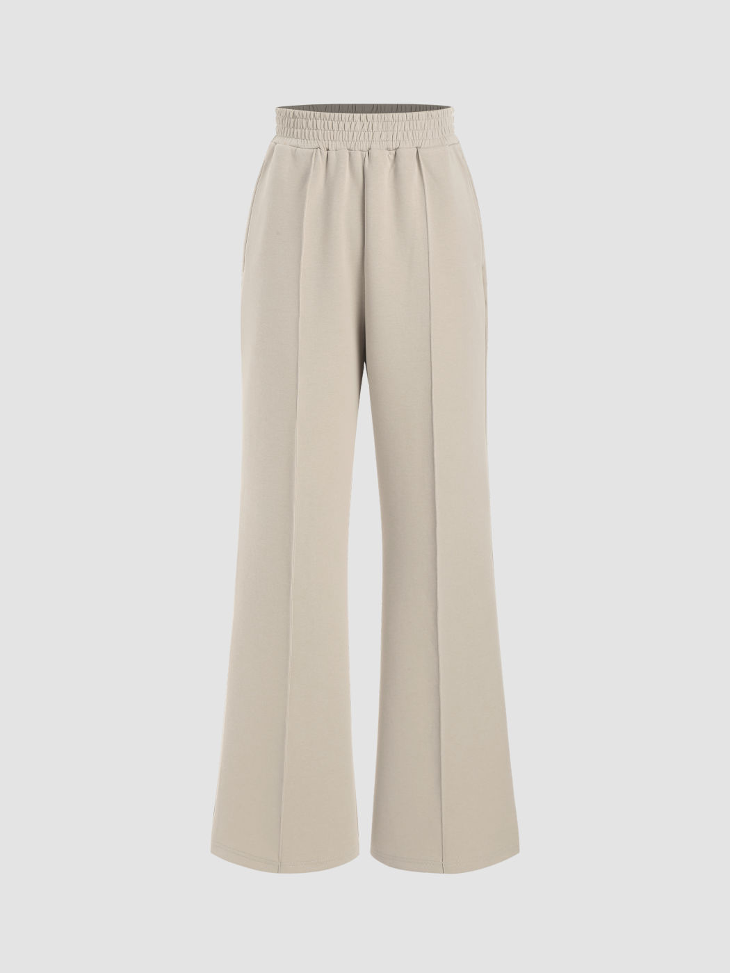  Feste Elastische Taille Ausgestellte Jogginghose