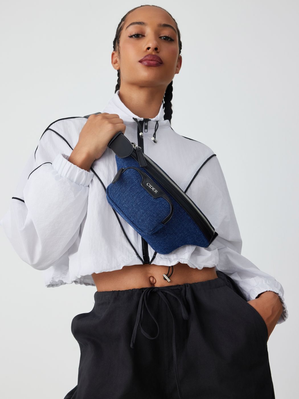Denim Crossbody Bag