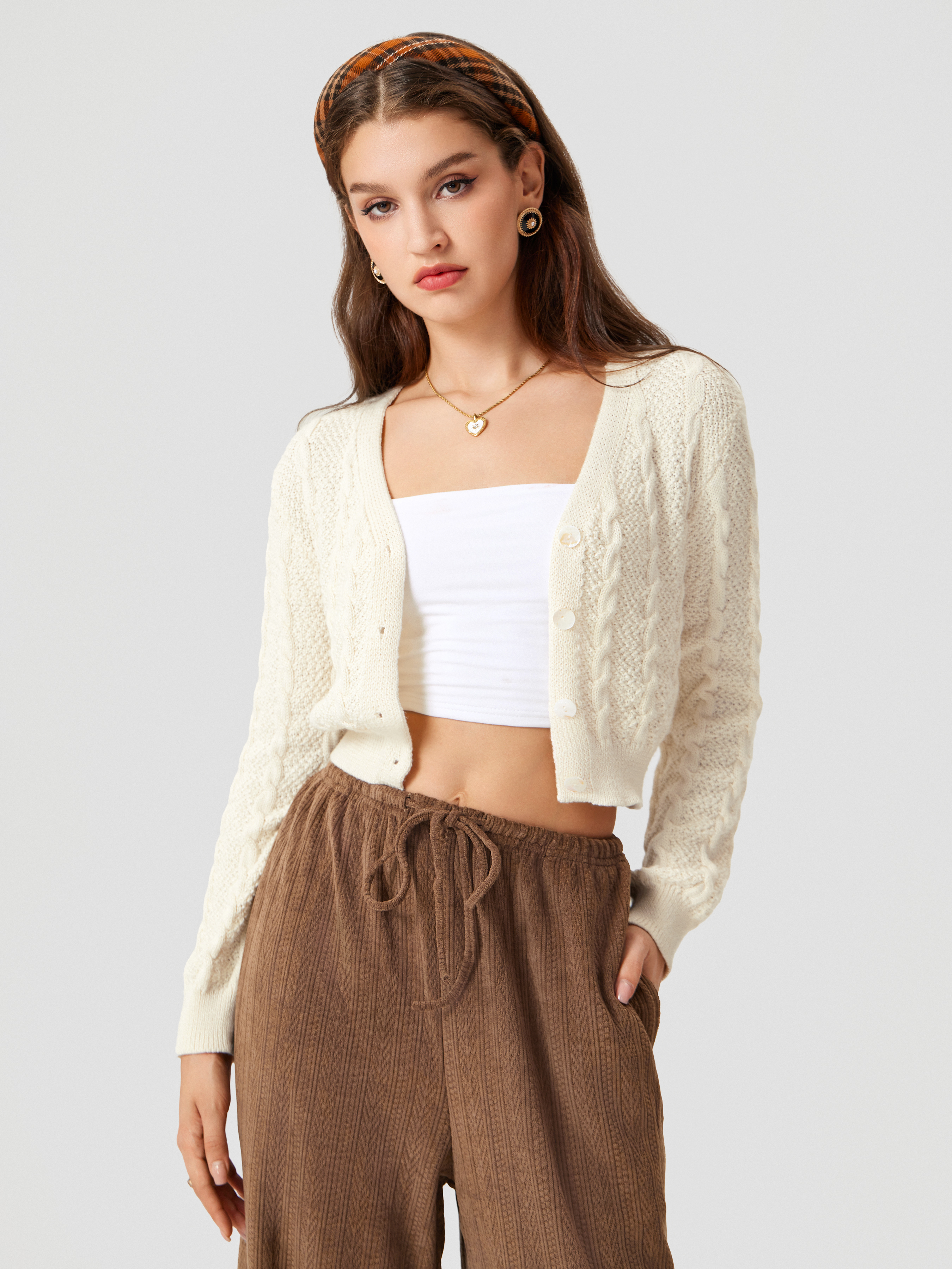 カーディガン SLY - SLY HANDMADE CABLE BOLERO Girls Sparkly Bolero - Gold – BlackButterfly