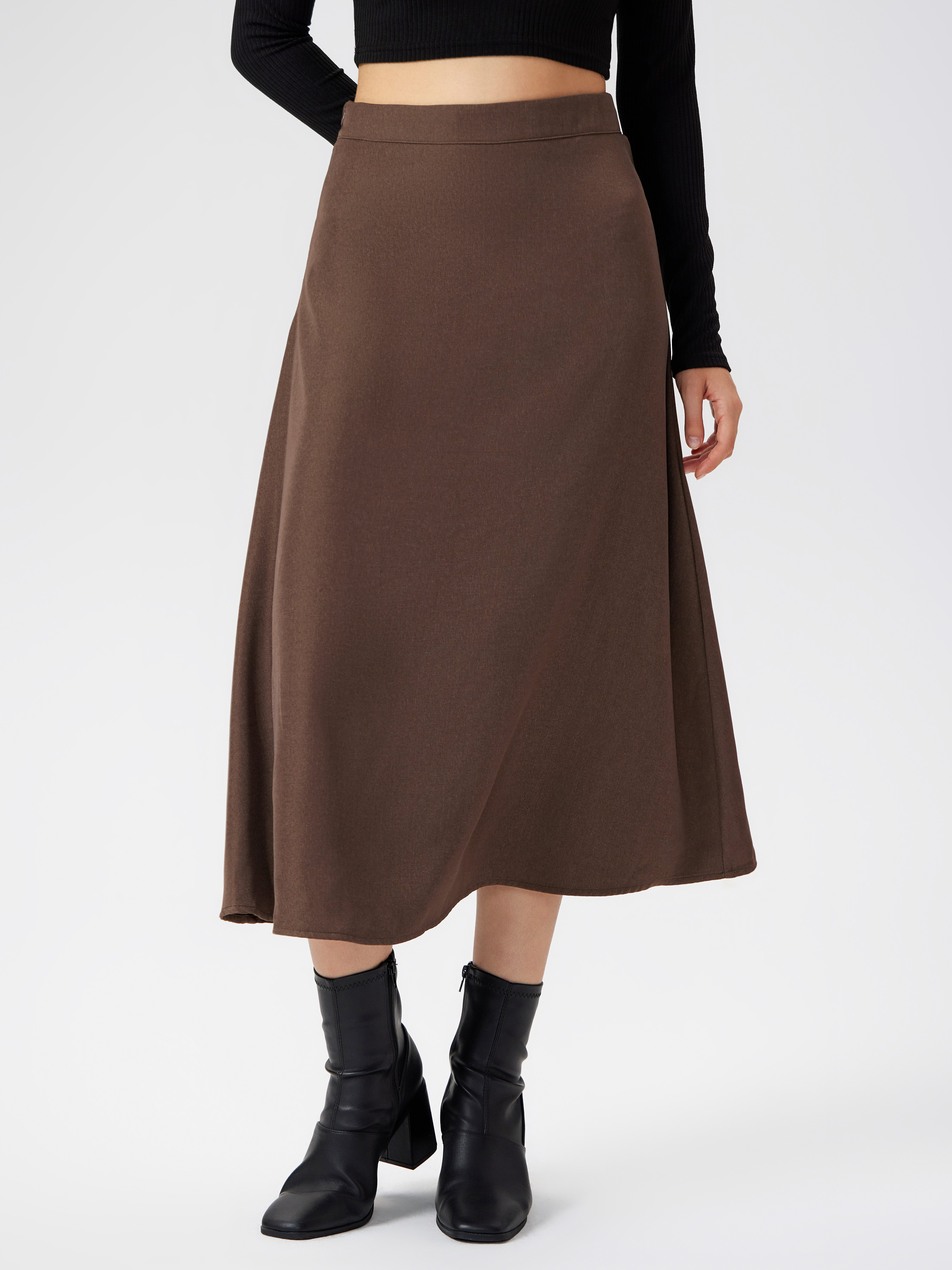 High waisted hotsell maxi skirt zipper