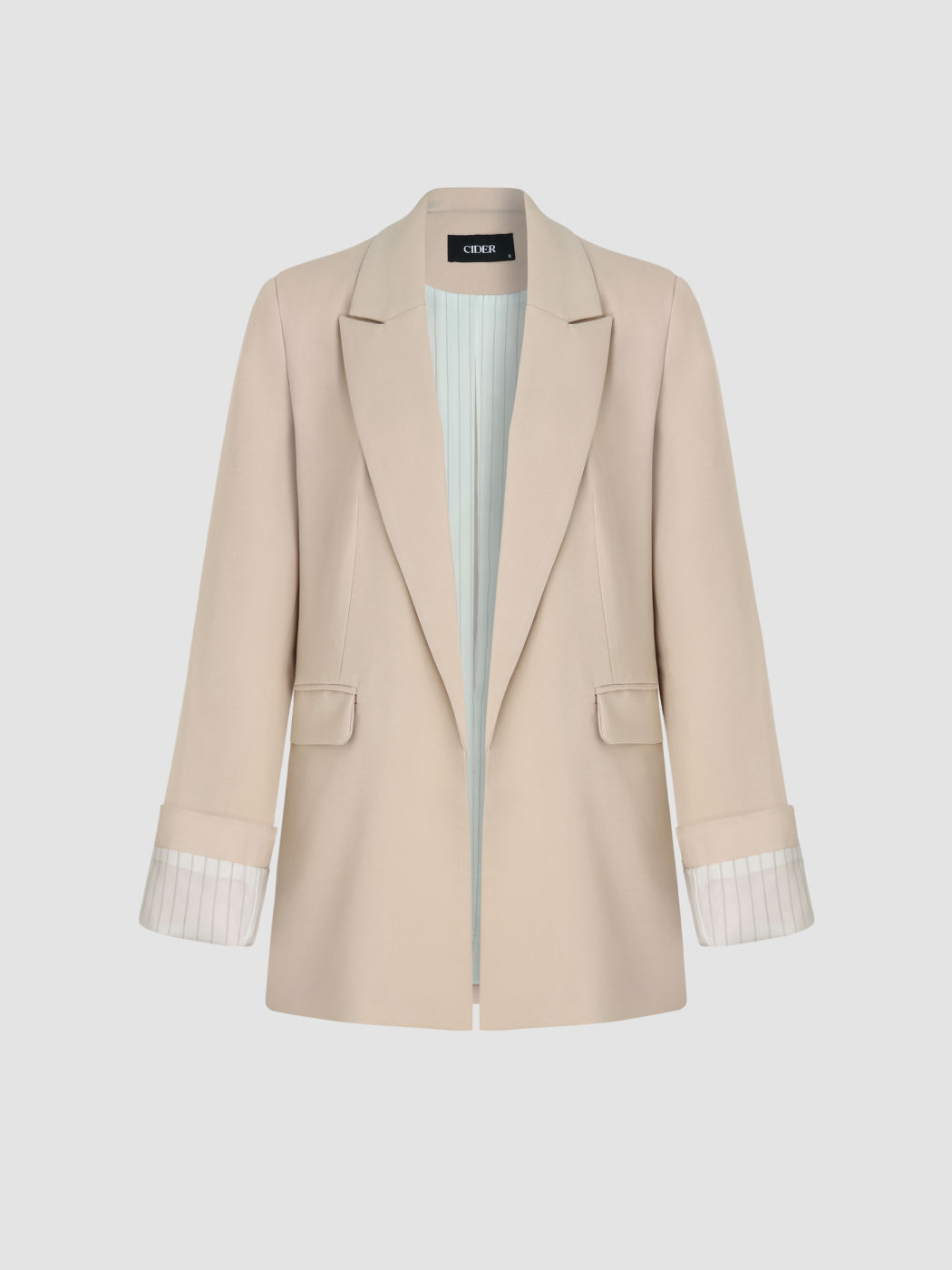 Gewebter Blazer mit Tasche