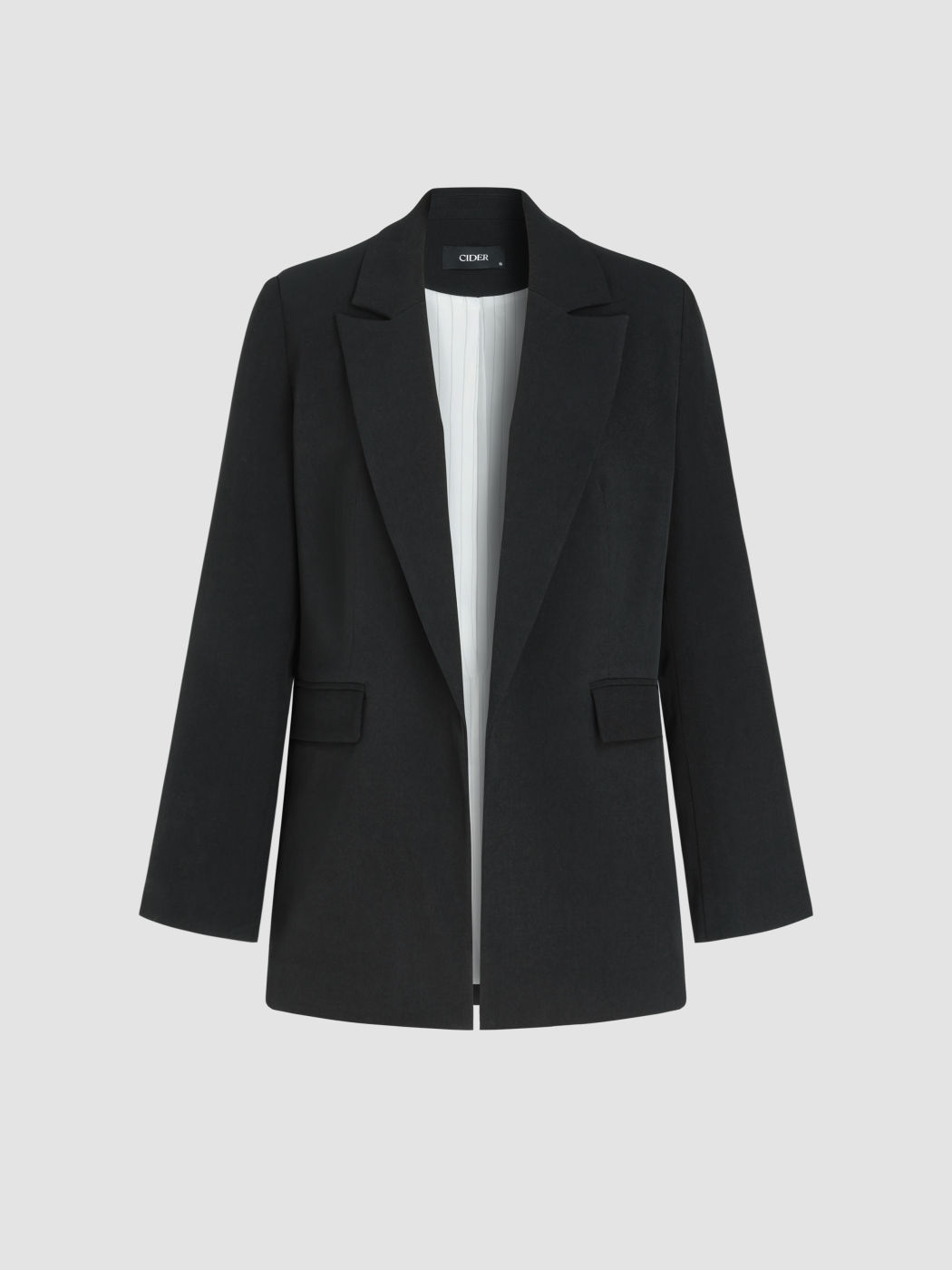 Woven Blazer With Pocket