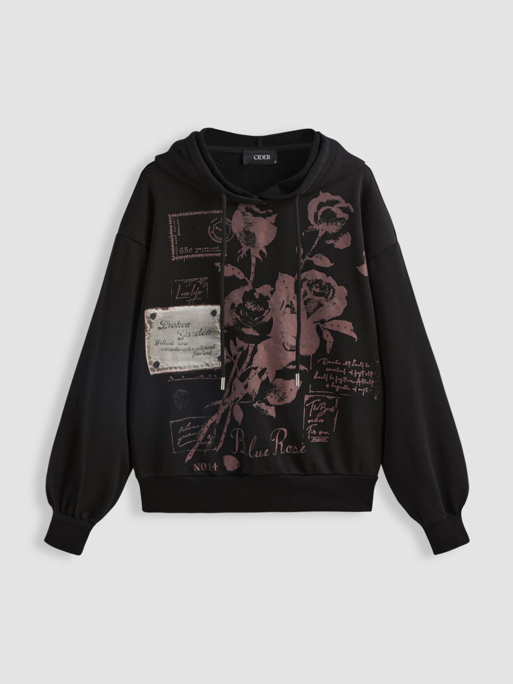 Rosen Grafik Hoodie