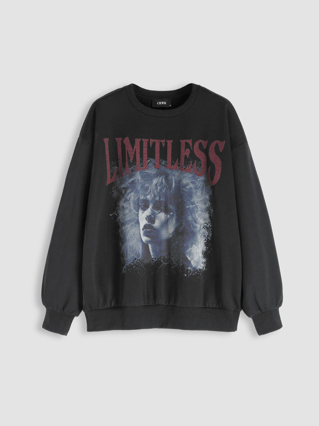  Terry Position Grafik Sweatshirt