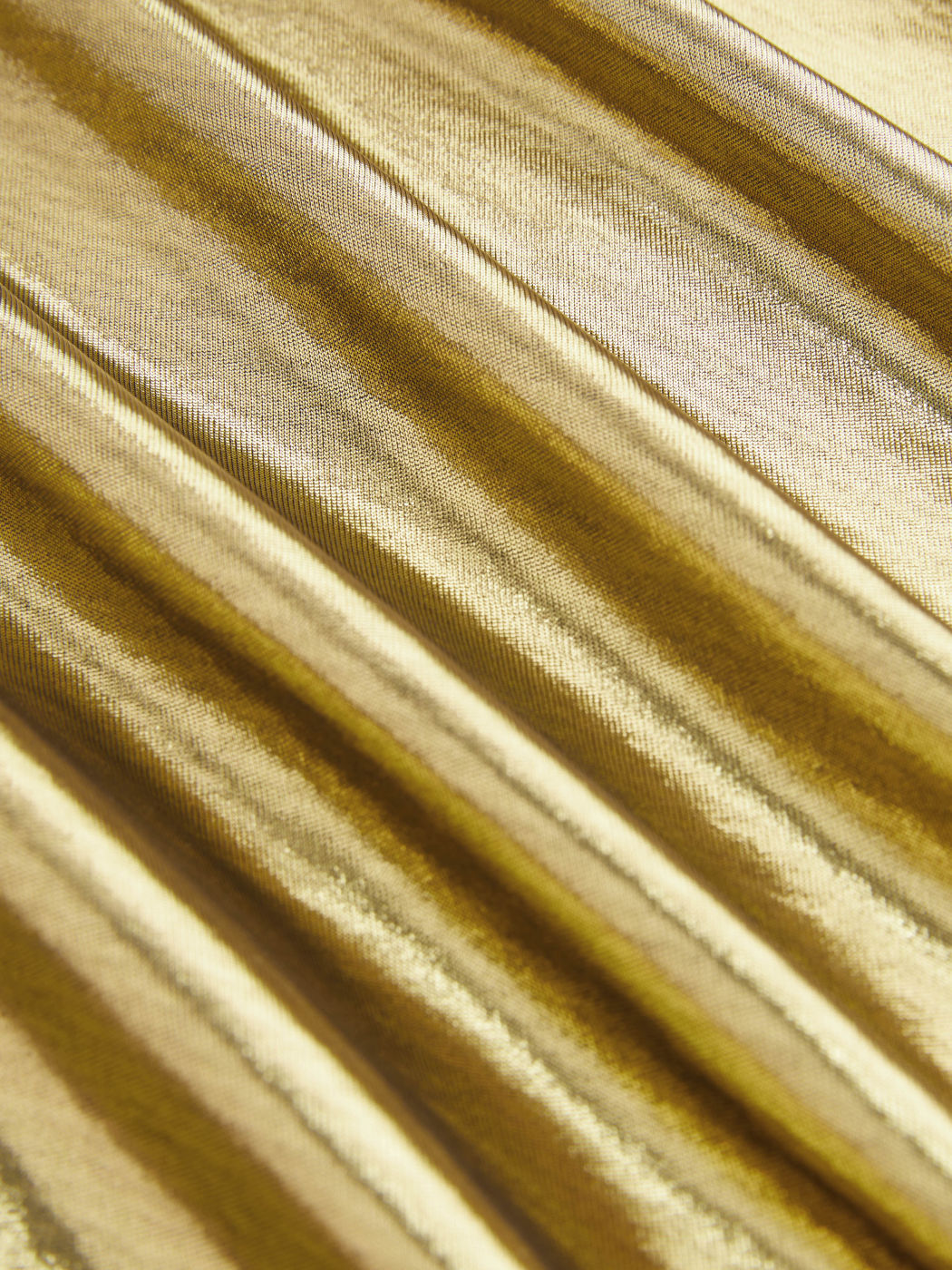  Metallic Cowl Neck Minikleid
