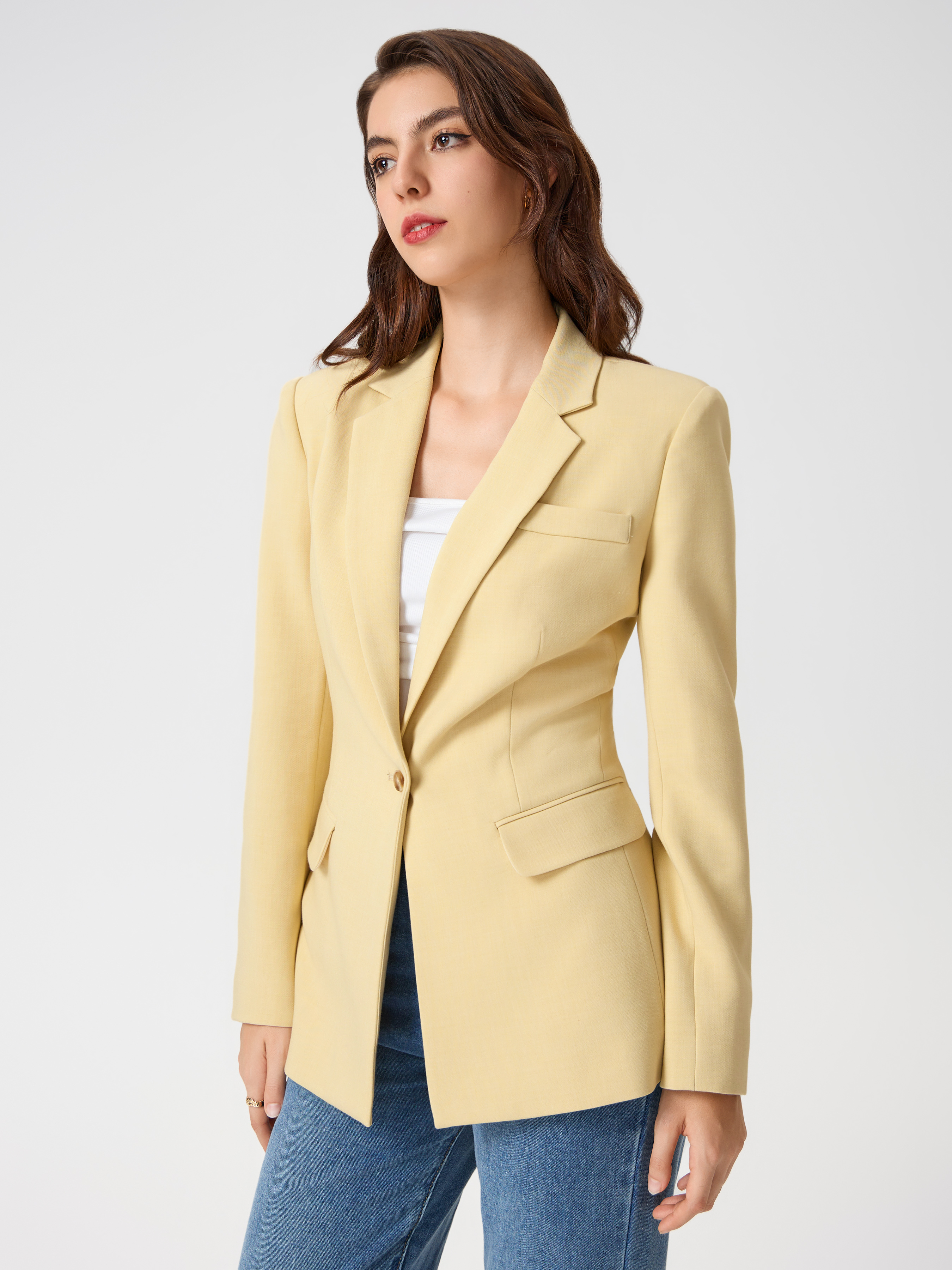 Split blazer on sale