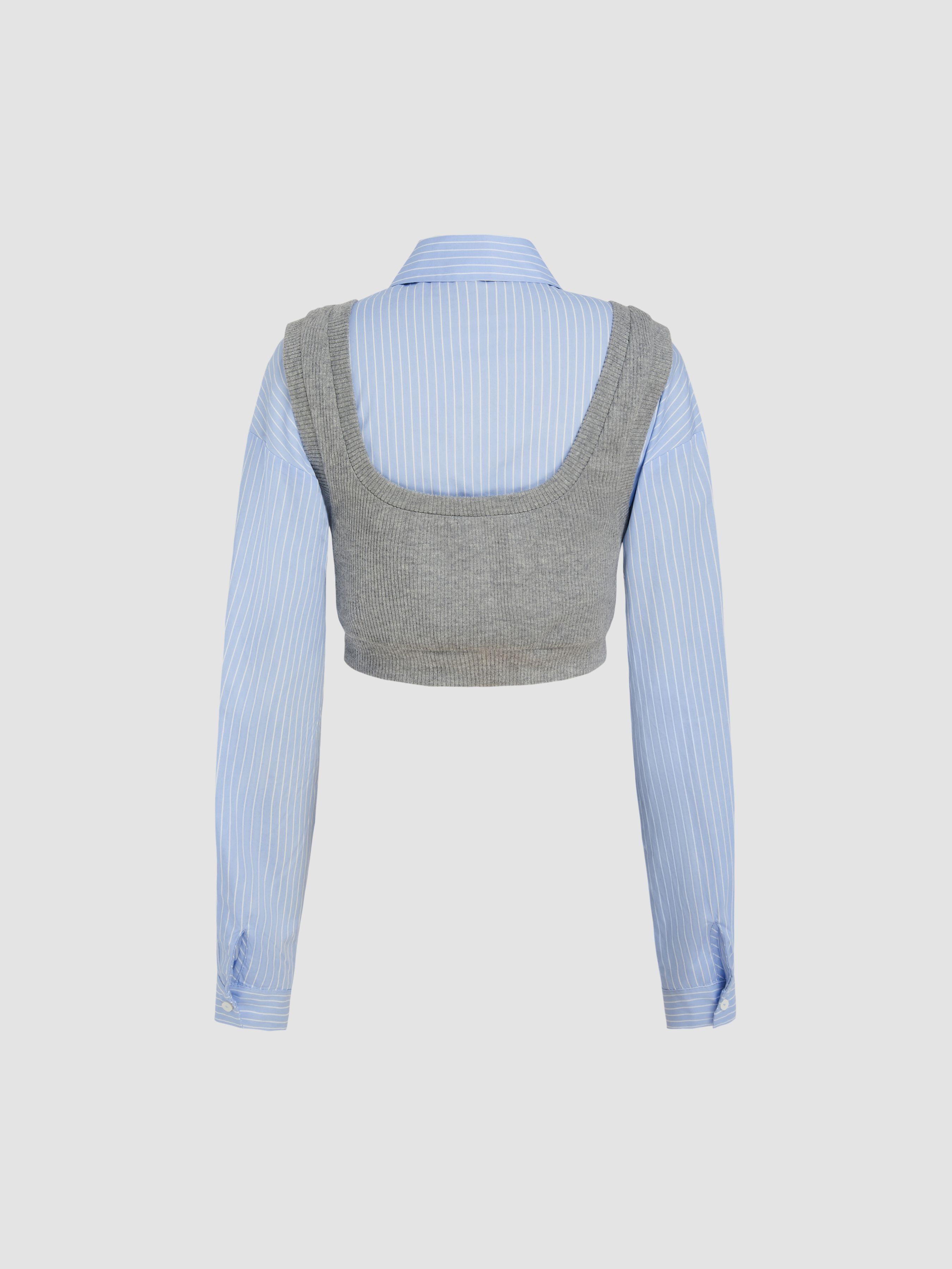 Collar Letter Patched Sweatshirt - Cider