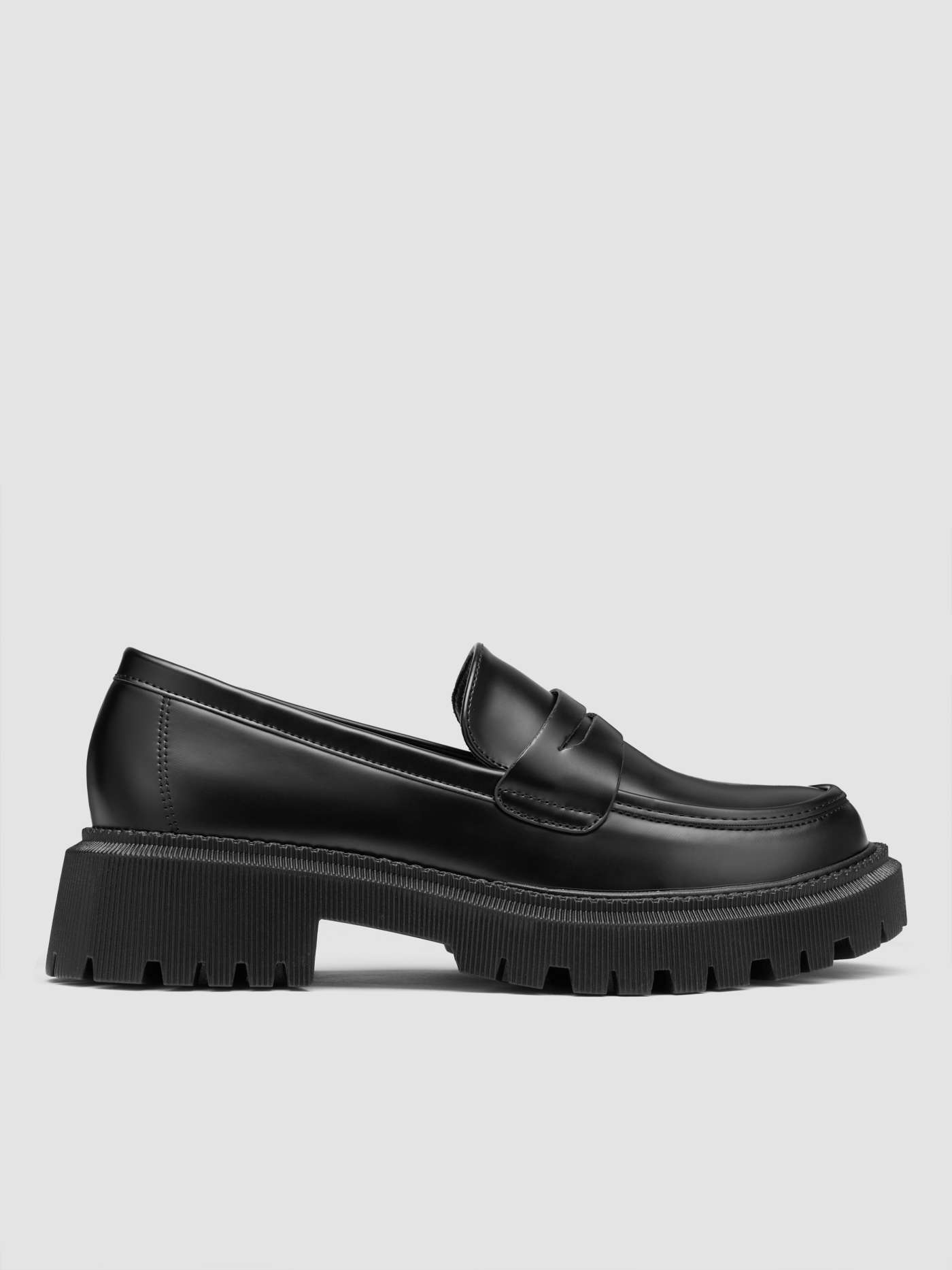 Solid Patent Leather Loafers