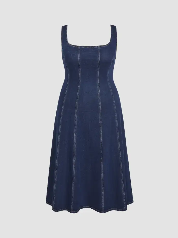 denim dress curve Denim Curve ButtonDown Mini Dress Pure Envy