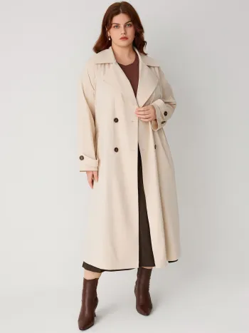 Manteau Trench Oversize avec Ceinture Curve & Plus