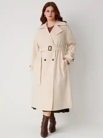 Manteau Trench Oversize avec Ceinture Curve & Plus